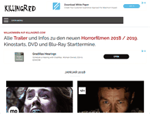 Tablet Screenshot of killingred.com